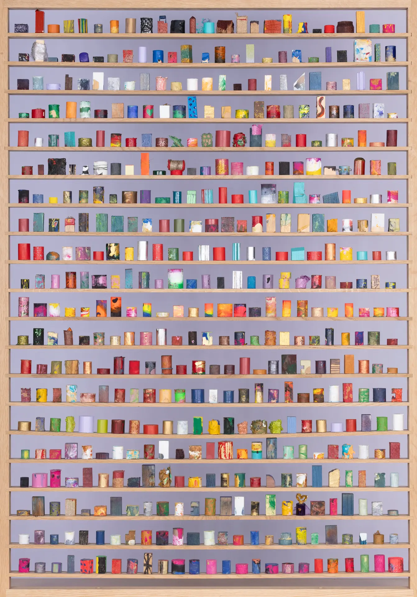 Frame 13 of the 17 000 artwork, holding pieces 6001 to 6500